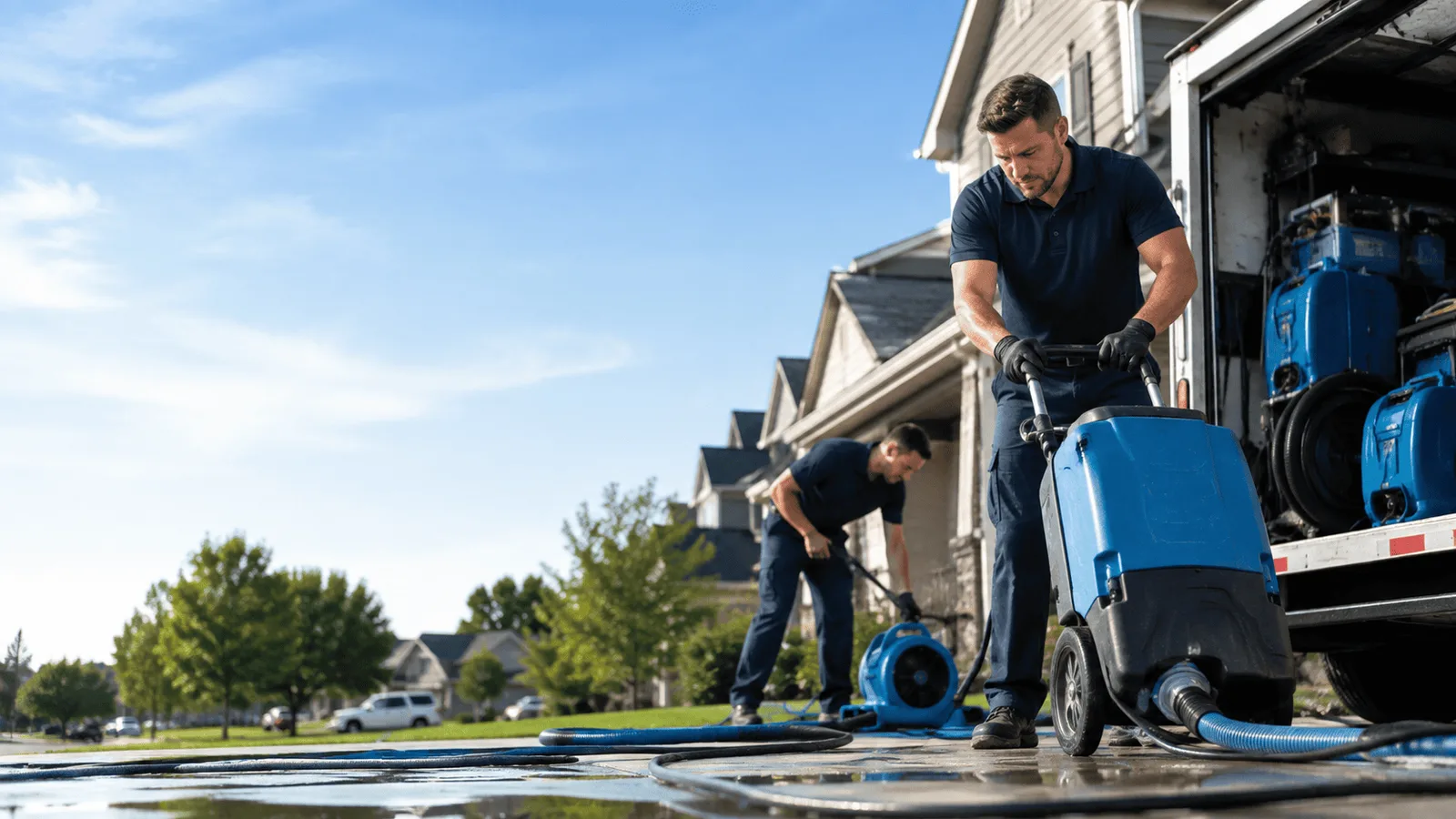 Structural Drying being performed in Revere, MA